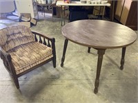 Round table and chair