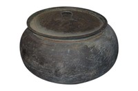 Monumental Copper Pot / Cauldron w/ Lid