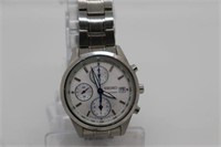 SEIKO WOMENS CHRONOGRAPH STAINLESS STEEL WATCH -