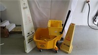Mop Bucket & Safety Signs