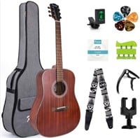 Kmise Full Size Beginner Acoustic Guitar 6 Metal
