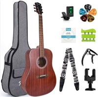 41"  Full Size Beginner Acoustic Guitar 6 Metal