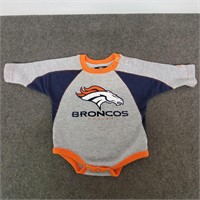 Grey Denver Broncos Onsie 3-6 Months