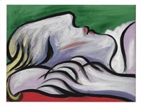 Pablo Picasso Fine Art Giclee" 11 x 14" "Asleep