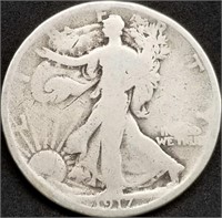 1917-S Reverse Walking Liberty Silver Half Dollar