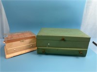 2 Antique Jewelry Boxes