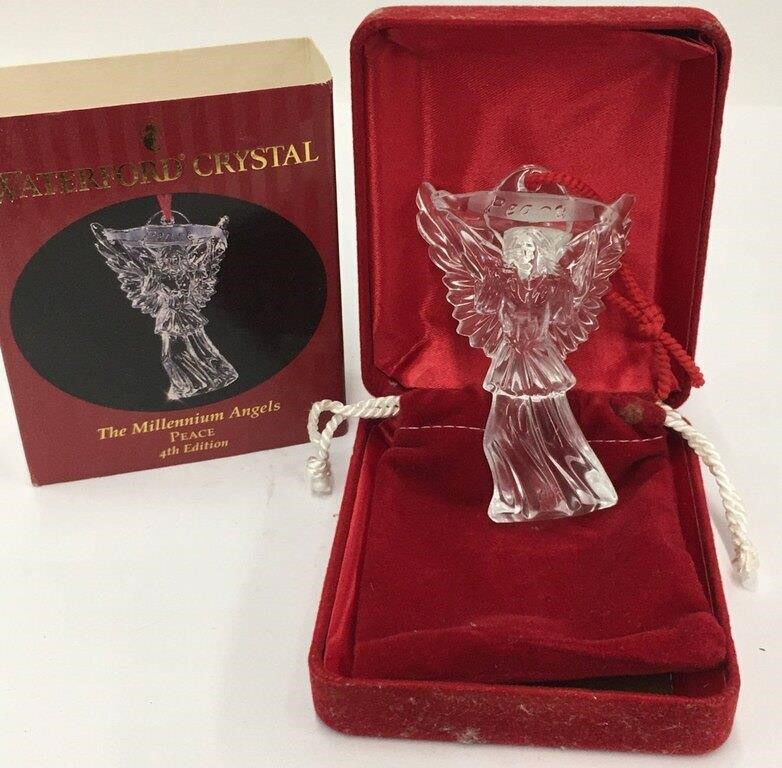 Waterford Crystal Millenium Angels Peace Ornament