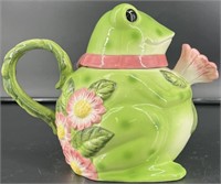Fitz And Floyd Frog Tea Pot