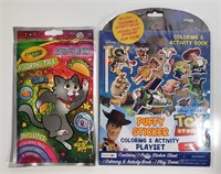 CRAYOLA COLORING PACK & TOYSTORY ACTIVITY BOOK