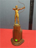 1944 Antique Archery trophy. 17 in tall