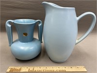 Art Pottery Stangl Vase & MCM Pitcher