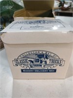 Collector set of classic trucks bakery delivery