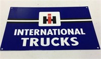 Beautiful IH Deep Blue International Trucks Sign