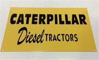 Steel Caterpillar Diesel Tractors Dealer Sign