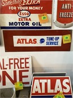 Atlas tuneup service metal sign 8 x 24
