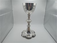 C.1898 All Sterling Silver Gothic Chalice 795 gram