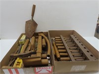 2 Trays of Lathe & Masonry Tools