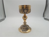 C1800's Vermeil Sterling Gothic Chalice 641 grams