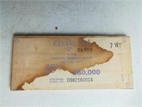 $20 1977 Cleveland Federal Reserve Wood Brick End