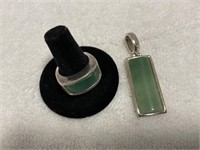 Jade Pendant & Ring