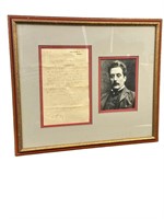 Giacomo Puccini Italian Composer Photo & Letter