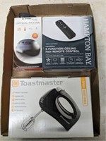 TRAY HAND MIXER, FAN REMOTE, MISC