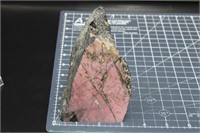 Excellent Rhodonite Stand Up, 1lbs 14oz