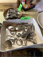 LOT OF VINTAGE SILVERPLATE KEYCHAINS/ CUPS