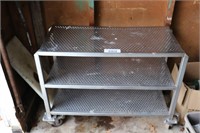 STAINLESS STEEL UTILITY CART ON WHEELS