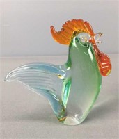 Chalet Art Glass Rooster