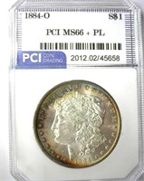 1884-O Morgan PCI MS-66+ PL Nice Rim Toning