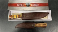 TIMBER RATTLER KNIFE & KNIFE W/ SHEATH