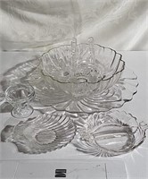Glass Serving Pieces with Sherbert Glass