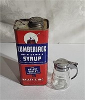 Vintage Nalley Valley Syrup Tin with Pourer