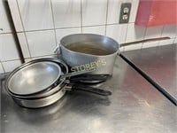 Alumin Sauce Pot, Fry Pan & 2 Deep Sauce Pots