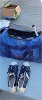 Bowlers lot Rhino bag with two balls shoes size