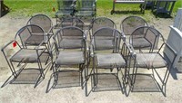 Wrought Iron Arm Chair Set