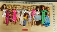 Lot of 12 Barbie and other Dolls Lot