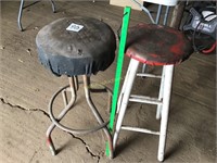 2 shop stools