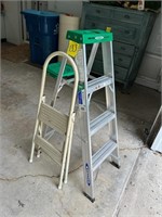 werner 4' alum step ladder & 2 step ladder