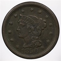 1850-P Braided Hair Large Cent Great Color
