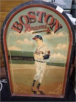 36x24 BOSTON BRAVES AD SIGN