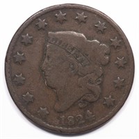 1824 Coronet Head Large Cent 1824/2
