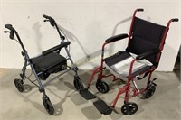 Aluminum Transport Wheelchair & Nova Walker