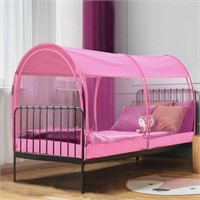 LEEDOR Bed Tent Dream Tents Twin Size Pink