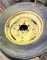 Ag tire on 6 lug wheel, trailer or wheel barrow