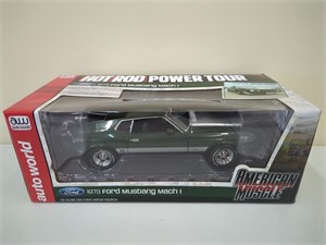 Auto World 1973 Ford Mustang Mach 1 NIB 1/18