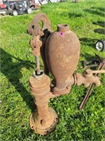 Rustic Well Pump Yard Décor