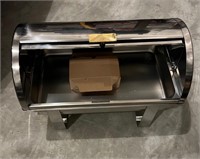 New 8qt Full size gold accent roll top chafer