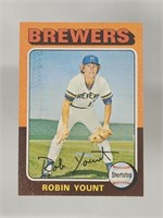1975 TOPPS ROBIN YOUNT ROOKIE CARD NO. 223